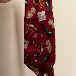 Tabasco Red and Green Novelty Tie